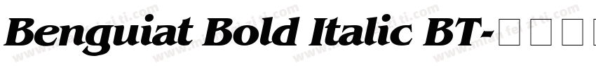Benguiat Bold Italic BT字体转换